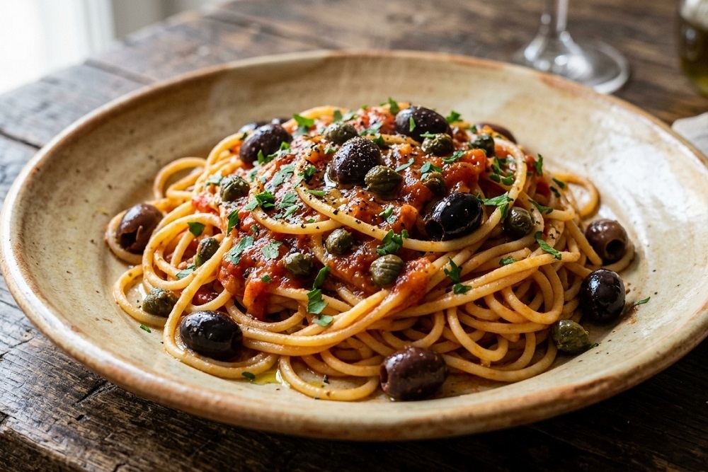 spaghetti-olive-capperi-napoletana