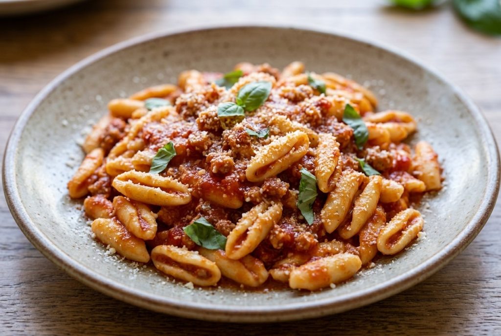cavatelli al sugo