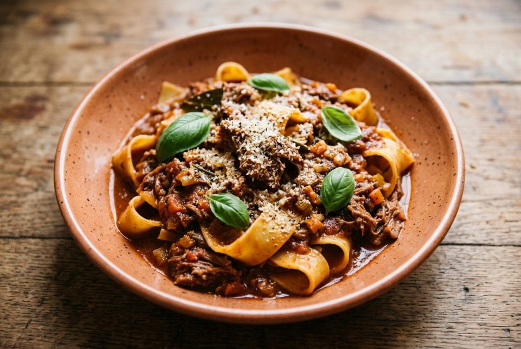 pappardelle ragù cinghiale